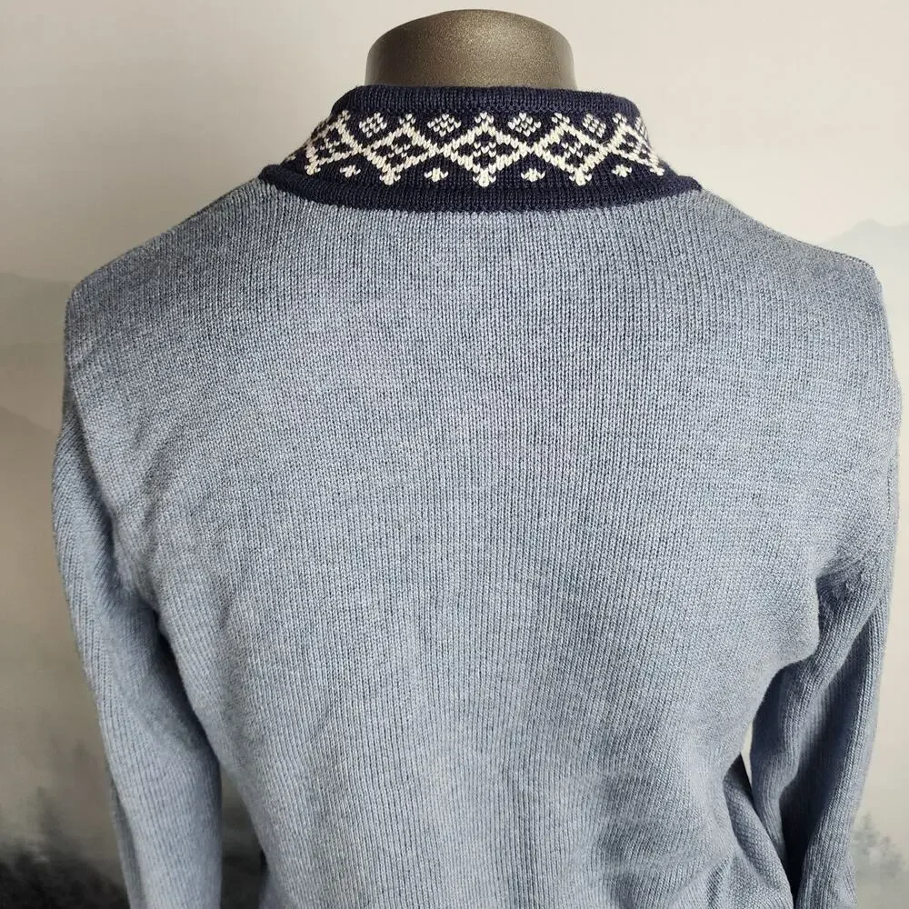 Vintage The TOG Shop Blue Snowflake Winter / Christmas Cardigan | Women's PS